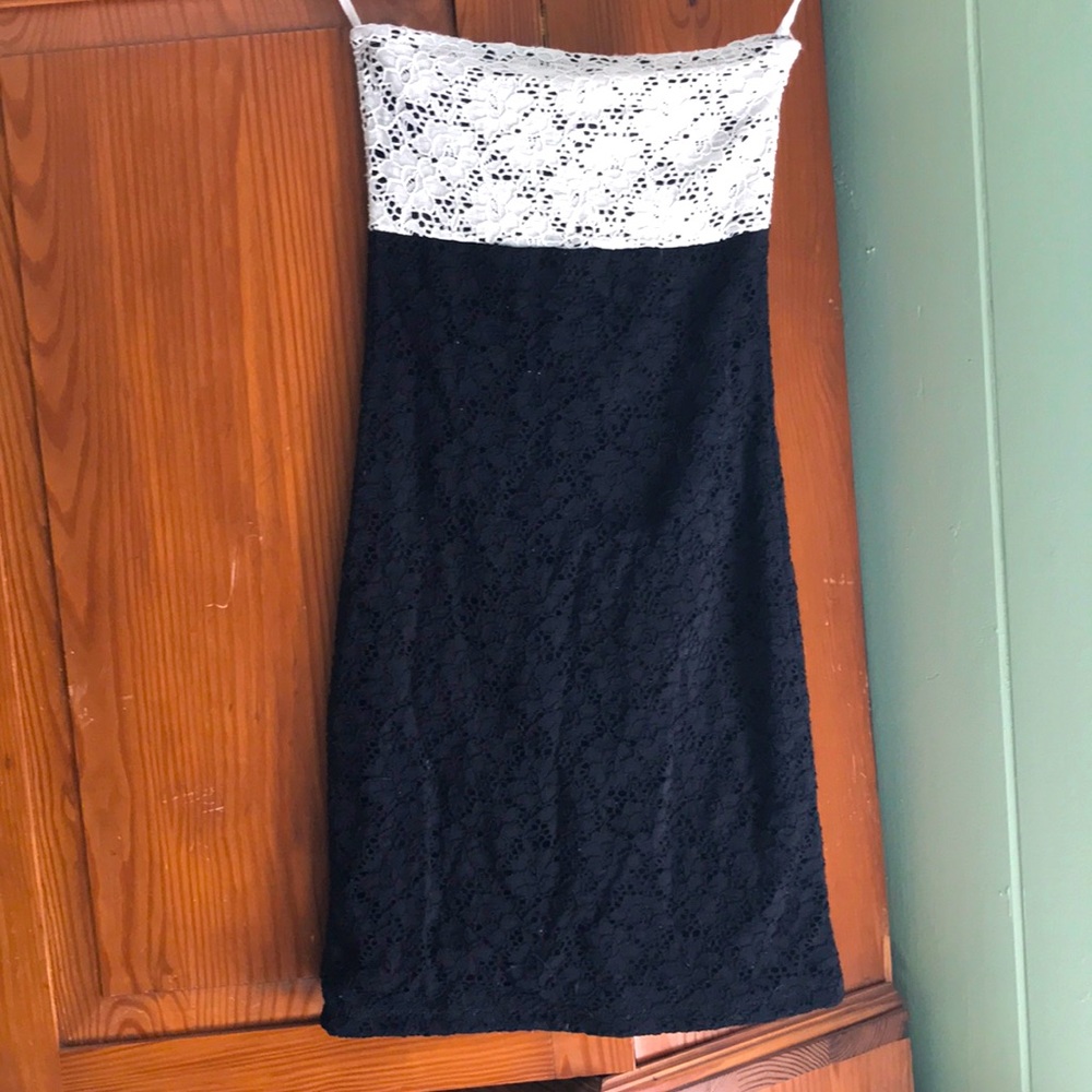 Lace Strapless Dress